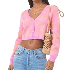 Lspace spring fling cardi sweater - new with tags